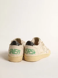 Ball Star LTD with vanilla canvas star and leather heel tab