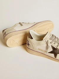 Ball star mesh and leather with metallic heel tab