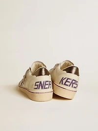 Ball star mesh and leather with metallic heel tab