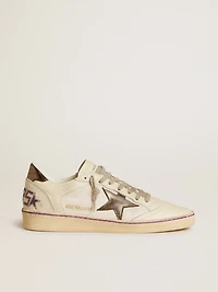 Ball star mesh and leather with metallic heel tab