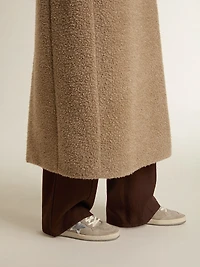 Women's Ball star LTD beige suede with silver metallic leather and white heel tab