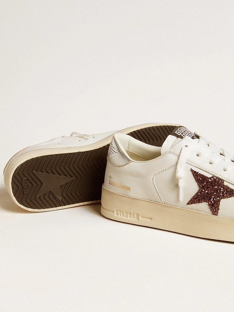 Women's Stardan nappa with glitter star and metallic leather heel tab