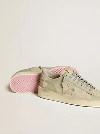 Stardan nappa and leather with suede star heel tab