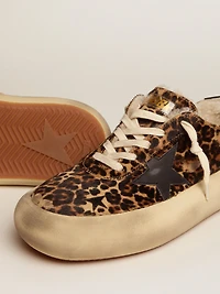 Women's Space-Star shoes animal-print pony skin with shearling lining