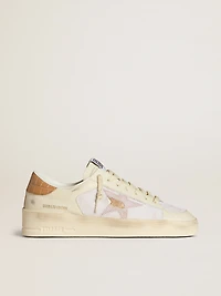 Women's Stardan LTD with beige leather star and crocodile beige leather heel tab