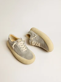 Women's Space-Star shoes ice-gray suede with perforated star