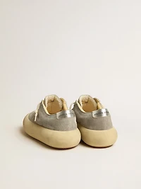 Women's Space-Star shoes ice-gray suede with perforated star