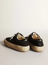 Women's Space-Star shoes black nylon with leather star and heel tab