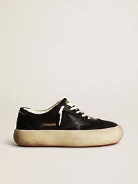 Women's Space-Star shoes black nylon with leather star and heel tab