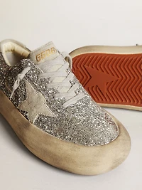 Women's Space-Star silver glitter with ice-gray star