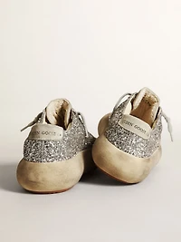 Women's Space-Star silver glitter with ice-gray star