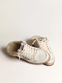 Ball star Sabots with glitter and shearling lining