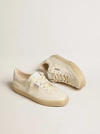 Women's Soul Star white nappa with leather heel tab