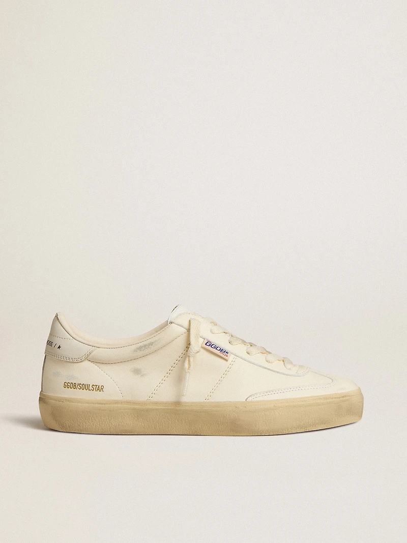 Women's Soul Star white nappa with leather heel tab