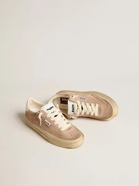 Women's Soul Star pink suede with milk-white leather heel tab