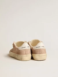 Women's Soul Star pink suede with milk-white leather heel tab