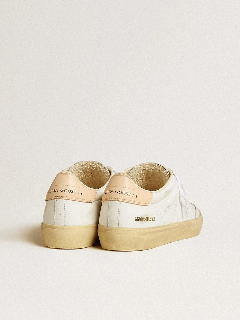 Women's Soul Star white leather with heel tab