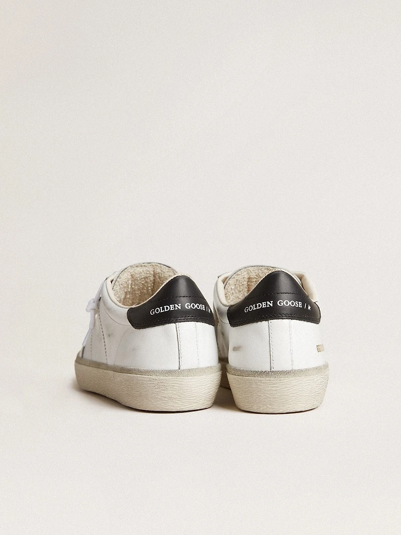 Women's Soul Star white leather with black heel tab