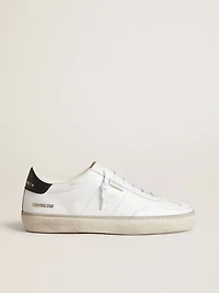 Women's Soul Star white leather with black heel tab
