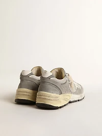 Women's Dad-Star suede and silver mesh with white leather star heel tab