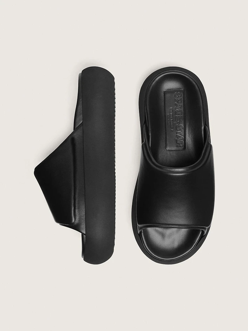 Women's Space-Star slip-ons black leather