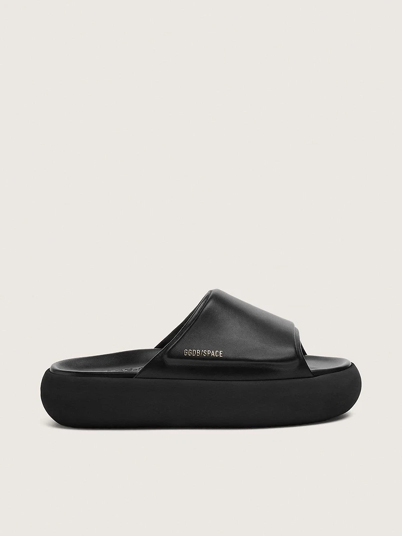 Women's Space-Star slip-ons black leather