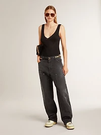 Women’s Forty2 with black star and leather heel tab