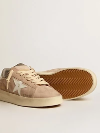 Women's Stardan old rose suede with white leather star and heel tab