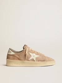 Women's Stardan old rose suede with white leather star and heel tab