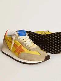Women’s Marathon with yellow nylon upper and orange star