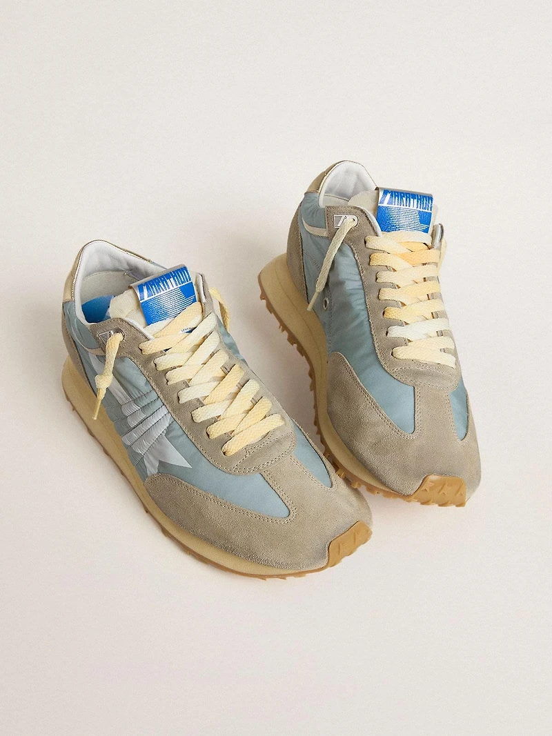 Women’s Marathon with light blue nylon upper and pastel star