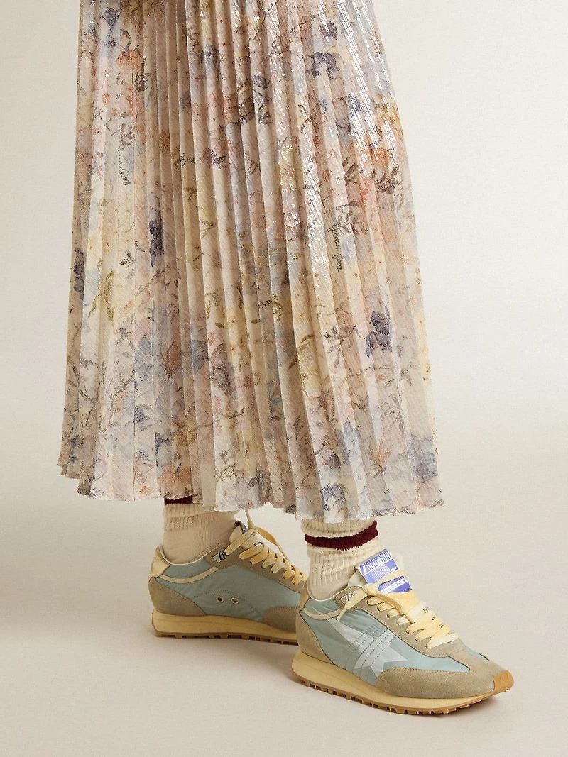 Women’s Marathon with light blue nylon upper and pastel star