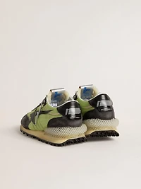 Women’s Marathon with green nylon upper and black star