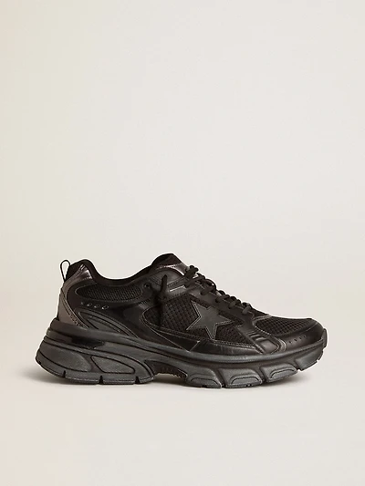 Women’s Lightstar with black leather and mesh upper star