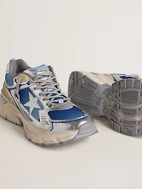 Women's Lightstar  light blue mesh with white TPU star and silver bio-based inserts