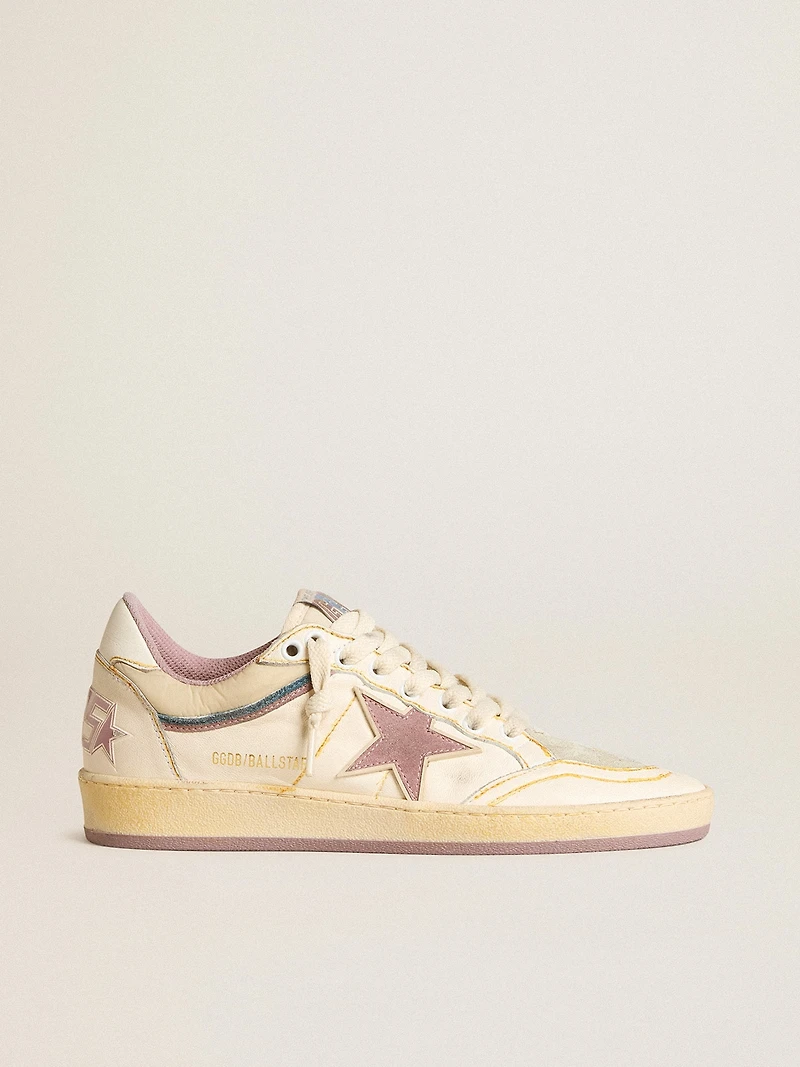 Women's Ball star nappa leather with mauve TPU and heel tab