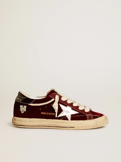Women’s Super-Star LTD velvet with metallic leather star and heel tab