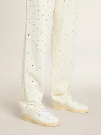 Matchstar leather with peach pink heel tab