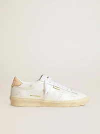 Matchstar leather with peach pink heel tab