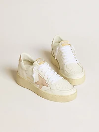 Women's Ball star with pink nubuck and heel tab