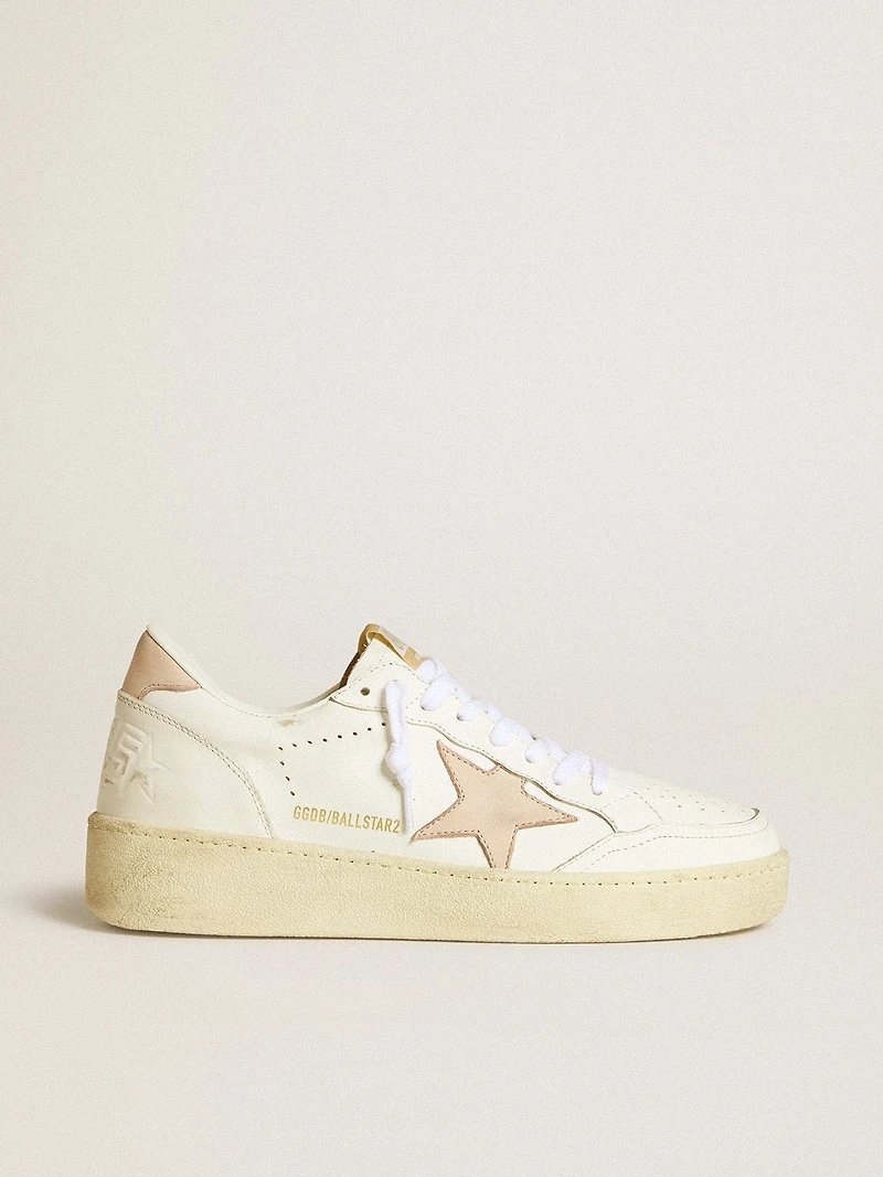 Women's Ball star with pink nubuck and heel tab