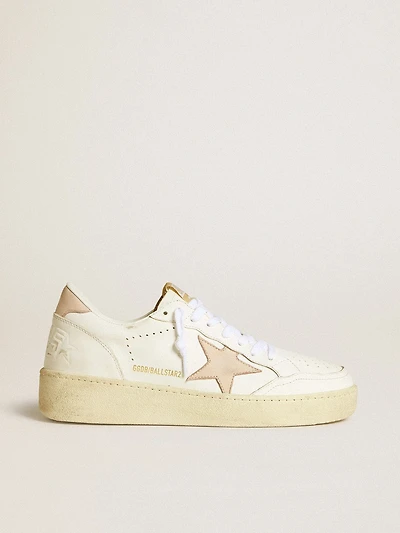 Women's Ball star with pink nubuck and heel tab