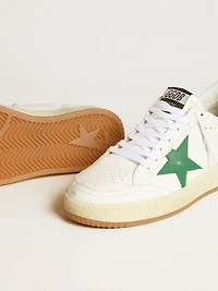 Women's Ball star with green leather and metallic heel tab