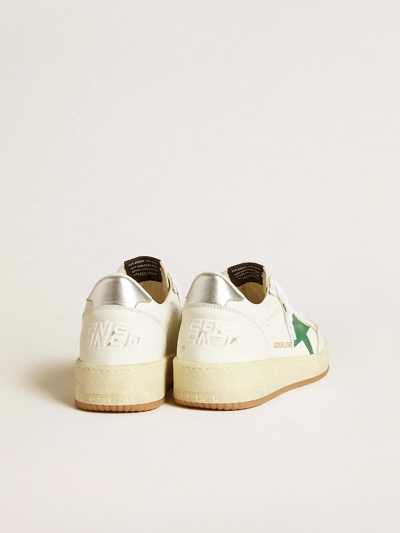 Women's Ball star with green leather and metallic heel tab