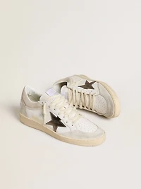 Women's Ball star with metallic leather and glossy heel tab