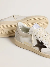 Women's Ball star with metallic leather and glossy heel tab