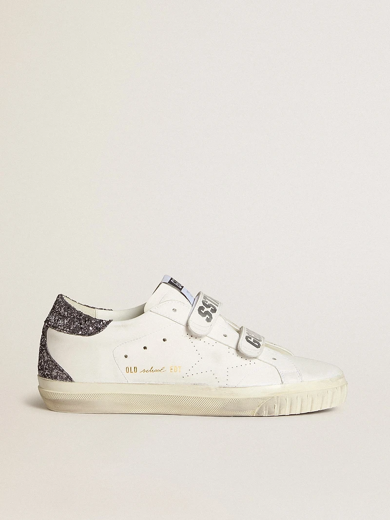Bio-based Old School with perforated star and glitter heel tab
