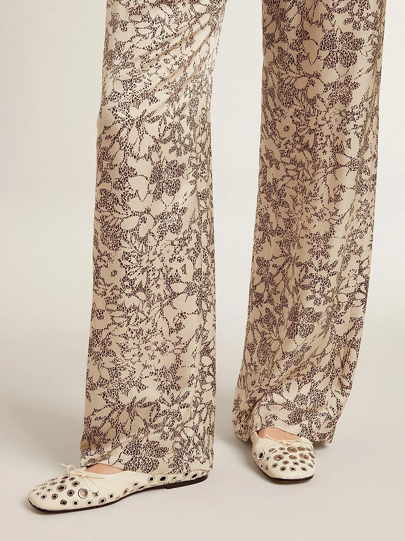 Amy ballet flats nappa leather with silver colored studs