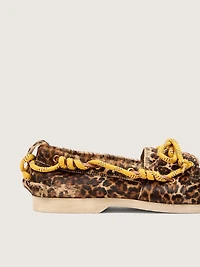 Women's Cruise loafer leopard-print pony skin