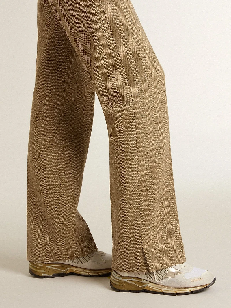 Women's Dad-Star mesh and white suede with gold foiled star